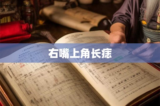 右嘴上角长痣