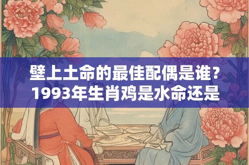 壁上土命的最佳配偶是谁？1993年生肖鸡是水命还是金命？