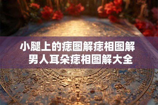 小腿上的痣图解痣相图解  男人耳朵痣相图解大全