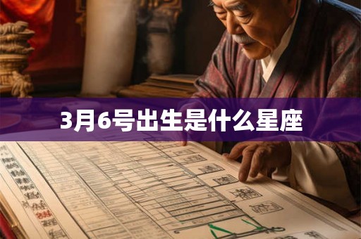 3月6号出生是什么星座