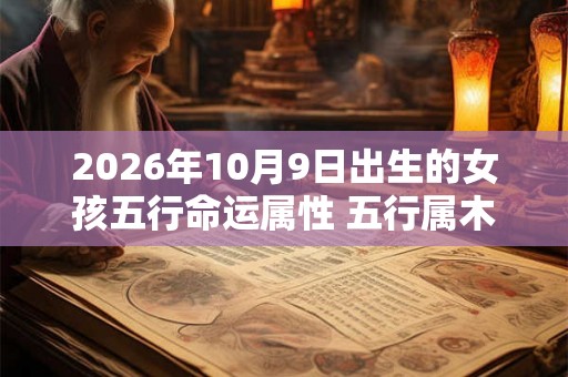2026年10月9日出生的女孩五行命运属性 五行属木运程波动 2026年10月9日出生的女孩五行命运属性 五行属木运程波动