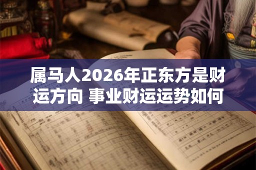 属马人2026年正东方是财运方向 事业财运运势如何