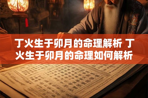 丁火生于卯月的命理解析 丁火生于卯月的命理如何解析 丁火生于卯月的命理解析 丁火生于卯月的命理如何解析