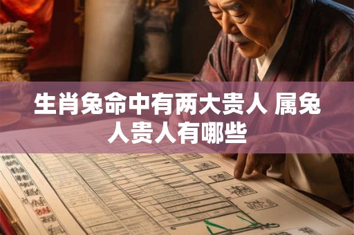 生肖兔命中有两大贵人 属兔人贵人有哪些