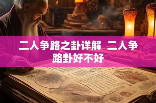 二人争路之卦详解  二人争路卦好不好