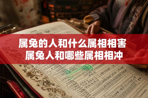 属兔的人和什么属相相害 属兔人和哪些属相相冲
