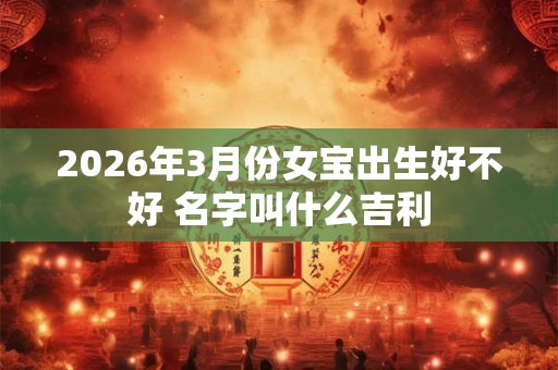 2026年3月份女宝出生好不好 名字叫什么吉利
