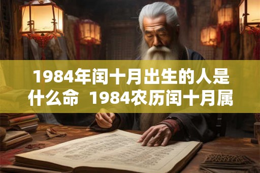 1984年闰十月出生的人是什么命  1984农历闰十月属鼠命运