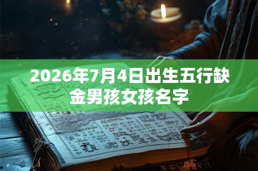 2026年7月4日出生五行缺金男孩女孩名字