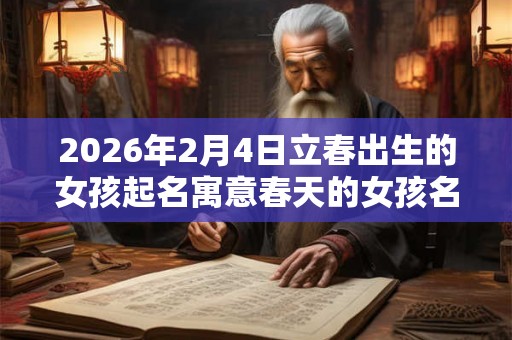 2026年2月4日立春出生的女孩起名寓意春天的女孩名字！