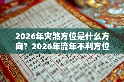 2026年灾煞方位是什么方向？2026年流年不利方位解析