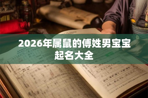 2026年属鼠的傅姓男宝宝起名大全 2026年属鼠的傅姓男宝宝起名大全
