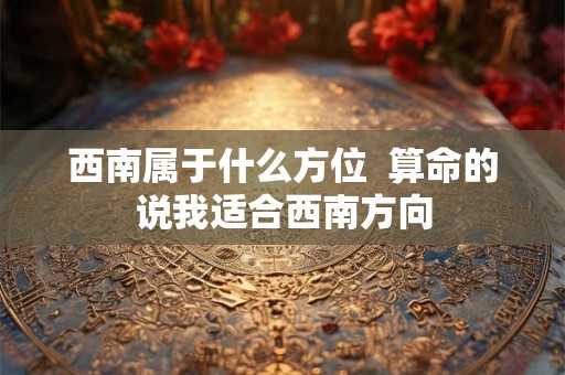 西南属于什么方位  算命的说我适合西南方向
