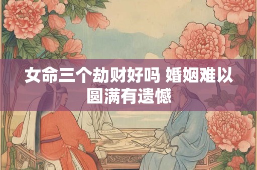 女命三个劫财好吗 婚姻难以圆满有遗憾