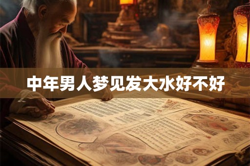 中年男人梦见发大水好不好