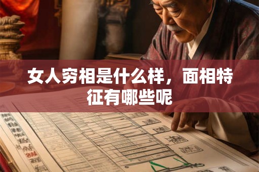 女人穷相是什么样，面相特征有哪些呢