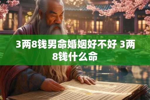 3两8钱男命婚姻好不好 3两8钱什么命