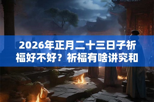 2026年正月二十三日子祈福好不好?祈福有啥讲究和忌讳? 2026年正月二十三日子祈福好不好?祈福有啥讲究和忌讳?