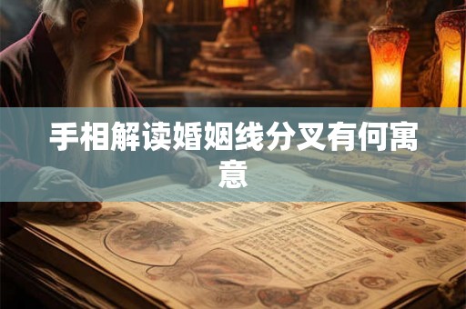 手相解读婚姻线分叉有何寓意 手相解读婚姻线分叉有何寓意