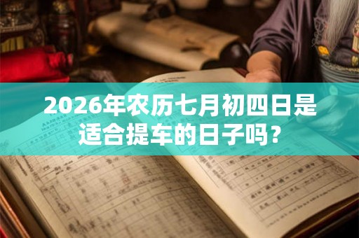 2026年农历七月初四日是适合提车的日子吗？