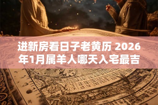进新房看日子老黄历 2026年1月属羊人哪天入宅最吉利
