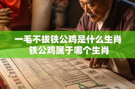 一毛不拔铁公鸡是什么生肖 铁公鸡属于哪个生肖