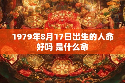 1979年8月17日出生的人命好吗 是什么命 1979年8月17日出生的人命好吗 是什么命