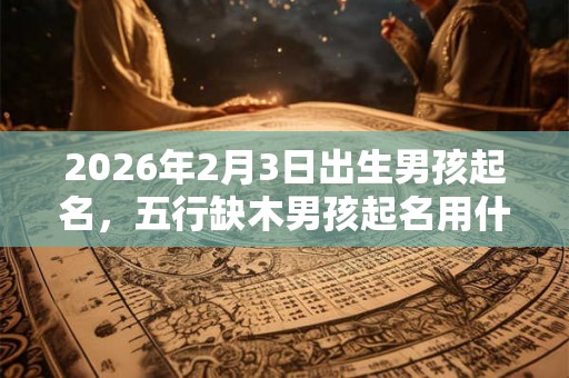 2026年2月3日出生男孩起名，五行缺木男孩起名用什么字好？