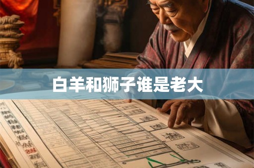 白羊和狮子谁是老大 白羊和狮子谁是老大