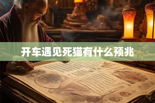 开车遇见死猫有什么预兆