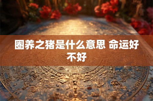 圈养之猪是什么意思 命运好不好