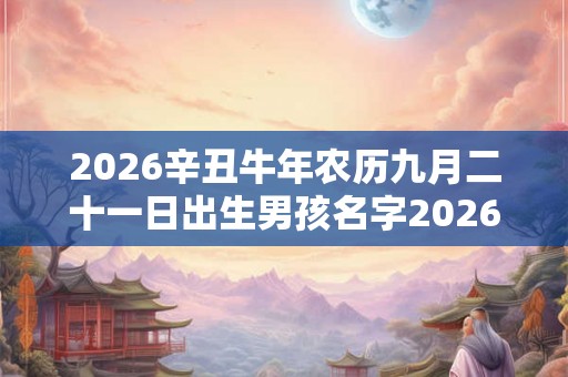 2026辛丑牛年农历九月二十一日出生男孩名字2026年属牛