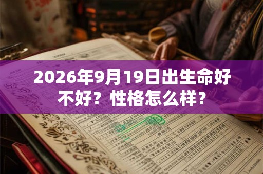 2026年9月19日出生命好不好?性格怎么样? 2026年9月19日出生命好不好?性格怎么样?