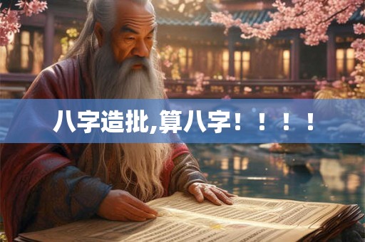 八字造批,算八字！！！！