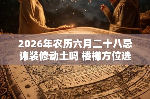 2026年农历六月二十八忌讳装修动土吗 楼梯方位选择