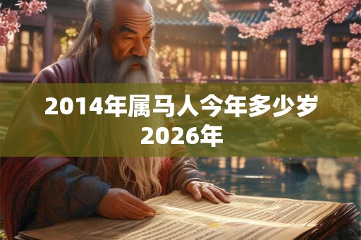 2014年属马人今年多少岁2026年