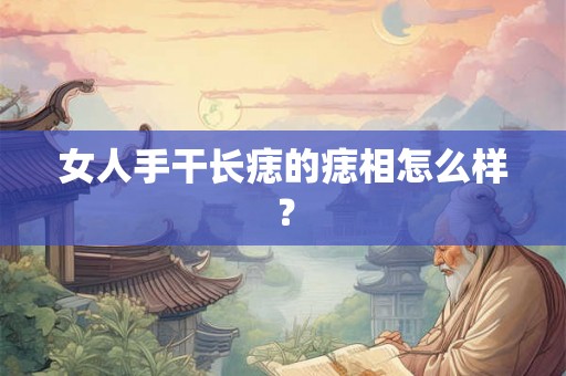 女人手干长痣的痣相怎么样？