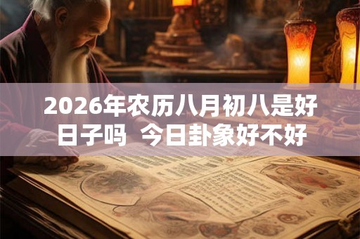 2026年农历八月初八是好日子吗  今日卦象好不好