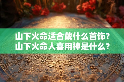 山下火命适合戴什么首饰？山下火命人喜用神是什么？