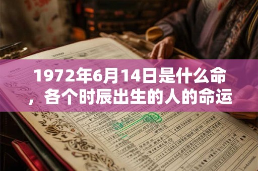1972年6月14日是什么命,各个时辰出生的人的命运 1972年6月14日是什么命,各个时辰出生的人的命运