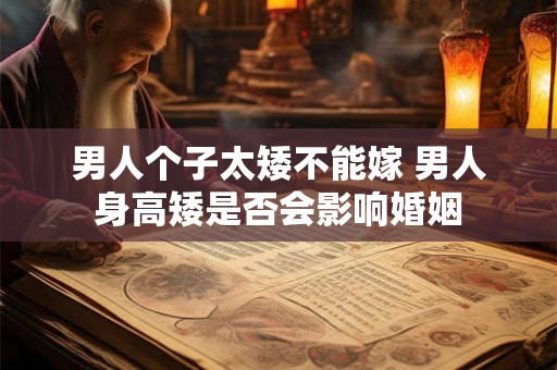 男人个子太矮不能嫁 男人身高矮是否会影响婚姻