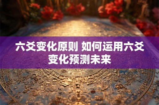 六爻变化原则 如何运用六爻变化预测未来