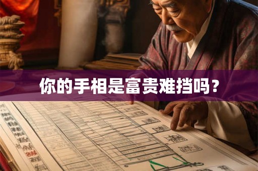 你的手相是富贵难挡吗？