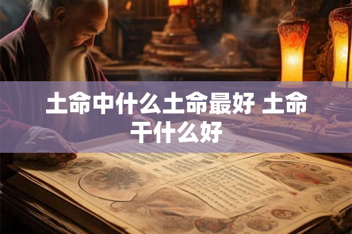 土命中什么土命最好 土命干什么好