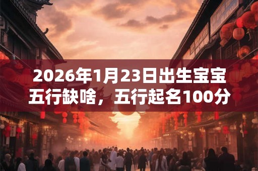 2026年1月23日出生宝宝五行缺啥，五行起名100分名字大全