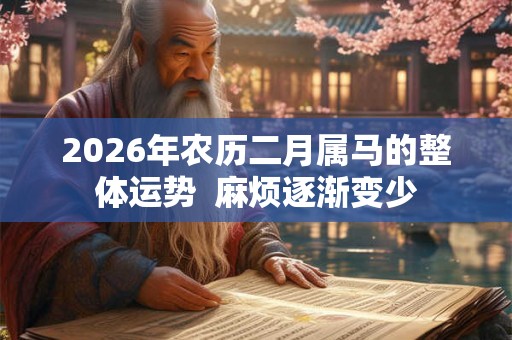2026年农历二月属马的整体运势  麻烦逐渐变少