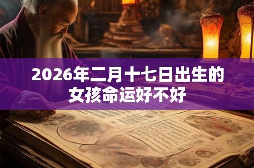 2026年二月十七日出生的女孩命运好不好