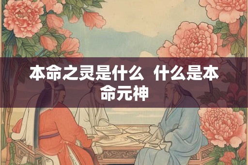 本命之灵是什么  什么是本命元神