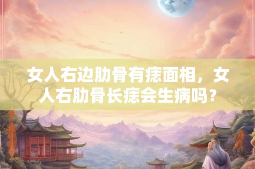 女人右边肋骨有痣面相,女人右肋骨长痣会生病吗? 女人右边肋骨有痣面相,女人右肋骨长痣会生病吗?