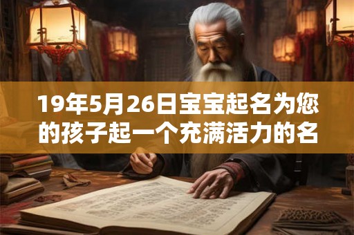 19年5月26日宝宝起名为您的孩子起一个充满活力的名字